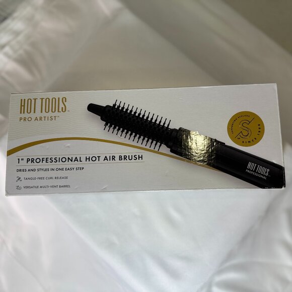 Hot Tools Professional Hot Air Brush - 1 inch -  Black - Picture 1 of 3